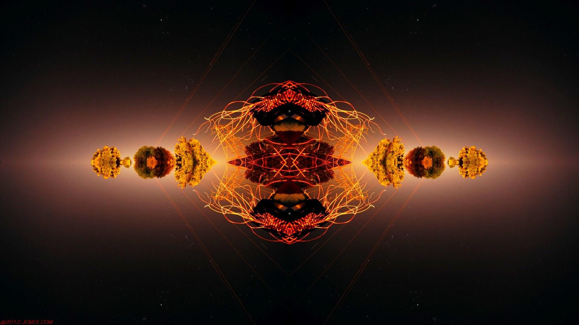 Chimney Sparks Abstract Artwork Timelapse Still Images